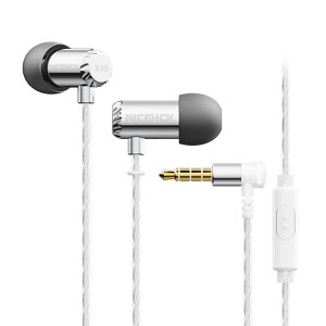 �y���������zNICEHCK X39 6mm�_�C�i�~�b�N�^1�� �J�i���^�C���z�� 1DD �`�^���R�[�g�U���� 3.5mm�v���O �~�j�T�C�Y��➑� �X���[�v�C���z�� ���^���n�E�W���O ���Չ��� HIFI �����⃁�b�L�P�[�u��