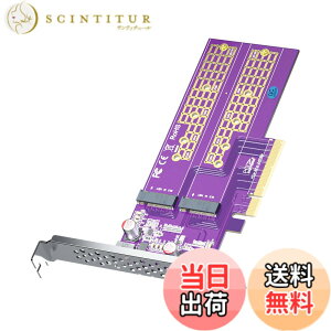 �y���������z10Gtek 2�|�[�g M.2 NVMe �A�_�v�^�[ M-Key, PCIe X8 Gen3. �g���J�[�h, ���݃C���^�[�t�F�[�X�{�[�h, �t���n�C�g/���[�v���t�@�C���u���P�b�g�t��, �}�U�[�{�[�h�� BIOS ����T�|�[�g���K