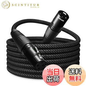 �y���������zSONICAKE �}�C�N�P�[�u�� XLR�P�[�u�� �I�X-���X 3 Pin �i�C�����҂� �X�^�W�I���R�[�f�B���O�p ���C�u����p �u���b�N(3M)
