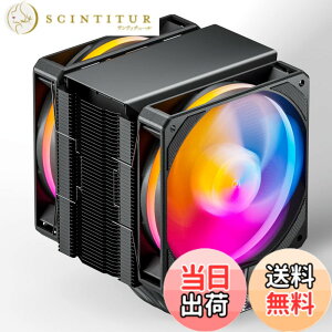 �y���������zupHere CPU�N�[���[ 120mm ARGB�f���A���t�@���t�� ��� AURA Sync���� 5V 3PIN ARGB CPU�t�@�� 6�{�q�[�g�p�C�v AMD AM4 AM5/ Intel LGA 2011 2066(X79/X99�}�U�[�{�[�h) �yL6DC�z