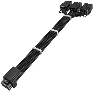 �y���������zAsiaHorse PCIE 5.0 GPU 16AWG PC�d���A�_�v�^�[�����P�[�u���AGPU 12VHPWR �d���X���[�u�t���P�[�u�������A16 �s�� (12+4) ���� 3*8 �s�� (GPU RTX 3090Ti/4070Ti/4080/4090 �p)�A30CM�A��