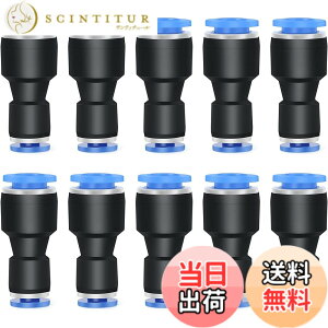 �y���������zTAILONZ PNEUMATIC 10���ł��O�a10mm x�O�a12mm�̒��ʈٌa�ǁA�v�b�V������C���R�l�N�^PG10-12�ł�