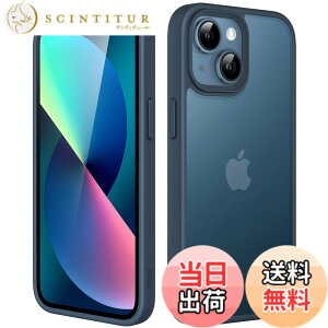 �y���������zJETech �}�b�g�P�[�X iPhone 13 Mini 5.4�C���` �ϏՌ����~���^���[�O���[�h�̗����h�~ ������̔������̔w�ʓd�b�J�o�[ �w��h�~ (�X�g�[���u���[)
