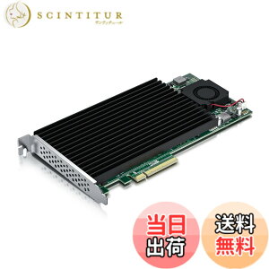 �y���������z10Gtek U.2 SSD, X8, (4) M.2(M Key) �R�l�N�^�p NVMe SSD �A�_�v�^, PEX-8724 �R���g���[������,�񕪊�}�U�[�{�[�h���T�|�[�g