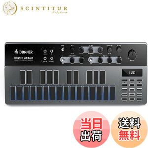 �y���������zDonner �V���Z�T�C�U�[ Essential B1 �A�i���O �x�[�X �V�[�P���T�[ 128�p�^�[�� LED�X�N���[�� MIDI IN/OUT�[�q���� �o�b�N���C�g USB�� ���y���� ���{��������t