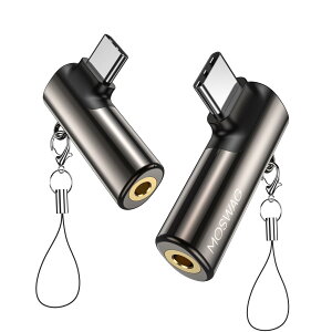 �y���������zMOSWAG USB C-3.5mm�W���b�N USB C�w�b�h�t�H���A�_�v�^�[ ���C�g�A���O���^�C�v AUX�W���b�N�A�_�v�^�[ �I�[�f�B�I�h���O�� ���������w�b�h�t�H���A�_�v�^�[Galaxy S23 S22 Pixel 7/6 iPad Pro