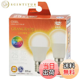 �y���������z�I�[���d�@ LED�d�����` E17 25�`����/25W���� �d���F Ra93�����F �����Ή� �f�M�ގ{�H���Ή� �~�j�N���v�g���` 5�N 2�� LDA2L-G-E17 RA 2P 06-5554 OHM