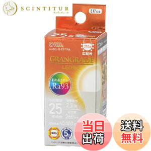 �y���������z�I�[���d�@ LED�d�����` E17 25�`����/25W���� �d���F Ra93�����F �����Ή� �f�M�ގ{�H���Ή� �~�j�N���v�g���` 5�N LDA2L-G-E17 RA 06-5551 OHM