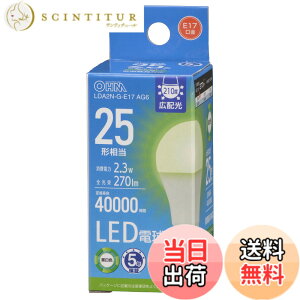 �y���������z�I�[���d�@ LED�d�����` E17 25�`����/25W���� �����F �����Ή� �f�M�ގ{�H���Ή� �~�j�N���v�g���` 5�N LDA2N-G-E17 AG6 06-5534 OHM