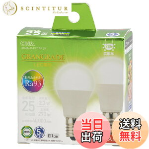 �y���������z�I�[���d�@ LED�d�����` E17 25�`����/25W���� �����F Ra93�����F �����Ή� �f�M�ގ{�H���Ή� �~�j�N���v�g���` 5�N 2�� LDA2N-G-E17 RA 2P 06-5555 OHM