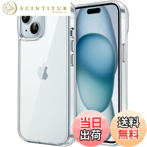 �y���������zJETech iPhone 15 Plus 6.7�C���`�p �ی�P�[�X ���΂݂Ȃ� �Ռ��z�� �o���p�[�J�o�[ �����h�~ �N���A�o�b�N (�N���A)