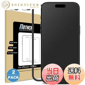 �y���������zMothca 2���Z�b�g �A���`�O���A iPhone 15 Plus�Ή� �K���X�t�B����+�J�����t�B����(2��) �ی�t�B���� �����K���X �T���T�� �^�b�`�� �Q�[���t�B���� �K�C�h�g�t�� �t�� ���{���Ɏq��