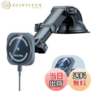 �y���������zOHLPRO Mag-Safe�Ή� �ԍڃX�}�z�z���_�[ �}�O�l�b�g 15W ���C�����X�[�d�� �z��&�L�k�A�[�� iphone16/15/14/13/12�V���[�Y�œK iphone�V���[�Y/Sony Xperia/Sumgsung Galaxy�Ȃǋ@��ɂ��Ή� �X�}�z