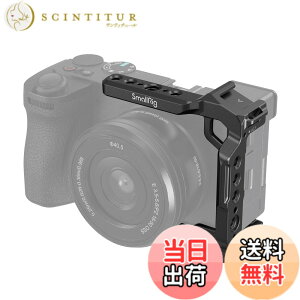 �y���������zSmallRig �J�����p�n�[�t�P�[�W �P�[�W�T�|�[�g Sony Alpha 6700 / 6600 / 6500 / 6400�p �A���J�^�C�v�p�N�C�b�N�����[�X�v���[�g���� �V���[�}�E���g�t���J�����r�f�I�P�[�W 1/4''-20 & 3/8''-