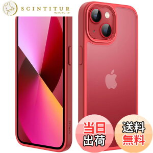 �y���������zJETech �}�b�g�P�[�X iPhone 13 Mini 5.4�C���` �ϏՌ����~���^���[�O���[�h�̗����h�~ ������̔������̔w�ʓd�b�J�o�[ �w��h�~ (���b�h)