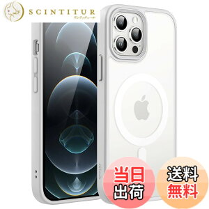 �y���������zJETech iPhone 12/12 Pro 6.1�C���`�p �}�O�l�b�g �P�[�X MagSafe�ɑΉ� �������̃}�b�g�w�� ���^ �ϏՌ� �J�o�[ (�O���[)