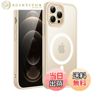 �y���������zJETech iPhone 12/12 Pro 6.1�C���`�p �}�O�l�b�g �P�[�X MagSafe�ɑΉ� �������̃}�b�g�w�� ���^ �ϏՌ� �J�o�[ (�x�[�W��)