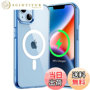 �y���������zJETech iPhone 14 6.1�C���`�p �}�O�l�b�g �P�[�X MagSafe ���C�����X�[�d�Ή� �Ռ��z�� �o���p�[�J�o�[ �����h�~ �����o�b�N (�V�G���u���[/�z���C�g)