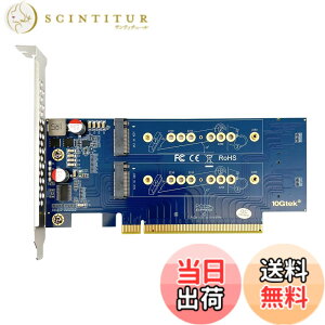�y���������z10Gtek 4�|�[�g PCIe 3.0 to NVMe (4) M.2 �ϊ��A�_�v�^�[ M.2 (M �L�[) SSD�p�APCIe X16�A����ɂ̓}�U�[�{�[�hBIOS�T�|�[�g���K�v�AM.2 nvme pcie �g���J�[�h