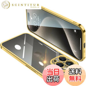 �y���������zONETIAOLONG iPhone15 Pro Max �p �P�[�X �N���A �A�C�t�H��15ProMax �J�o�[ ���� �X�}�z�P�[�X �S�ʕی� �ϏՌ� �y�� ���b�L���H TPU ���^ �X�g���b�v�z�[���t�� ����~�� �����h�~ 6.7�C��