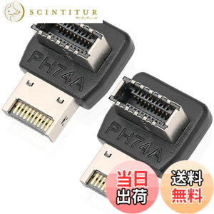 �y���������zXiatiaosann 90�x USB 3.2 Type-E �A�_�v�^�[�AUSB 3.2 Type-E �I�X - Type-E ���X�t�����g�p�l�������R�l�N�^�A�_�v�^�[�A�}�U�[�{�[�h�p���� 10Gbps �`�� (2 �p�b�N)