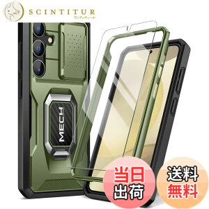 �y���������zTongate Samsung Galaxy S24 Plus �P�[�X�A�����K���X���X�N���[���v���e�N�^�[�t�A�S�g�ی�A�R�p���̑ϐk Galaxy S24 + Plus �g�уP�[�X�i2024�j�����O�u���P�b�g�ƃX���C�h�J�����J�o�[��