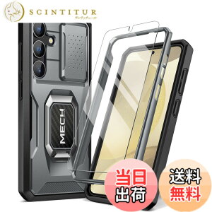 �y���������zTongate Samsung Galaxy S24 Plus �P�[�X�A�����K���X���X�N���[���v���e�N�^�[�t�A�S�g�ی�A�R�p���̑ϐk Galaxy S24 + Plus �g�уP�[�X�i2024�j�����O�u���P�b�g�ƃX���C�h�J�����J�o�[��