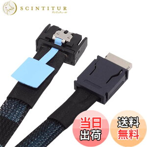 �y���������zNFHK PCI-E 5.0 Mini Cool Edge IO MCIO PCI-E 4i 38�s�� �I�X - SFF-8611 Oculink 4X �G�N�X�e���_�[�P�[�u�� 50cm