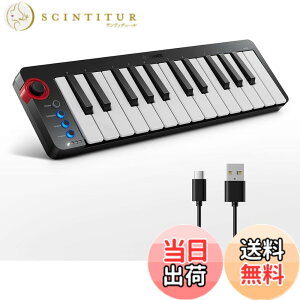 �y���������zDonner MIDI�L�[�{�[�h 25�� USB�R���g���[���[ �~�j���� �R���p�N�g �x���V�e�B�Ή� ���y���� ���{��戵������ �u���b�N N-25