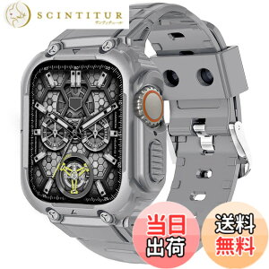 �y���������z[CABOBE] Apple Watch �o���h �P�[�X ��̌^ �Ή� 49mm 45mm 44mm 42mm 41mm 40mm 38mm �A�b�v���E�I�b�` �o���h �A�b�v���E�I�b�` �x���g TPU�P�[�X ��̌^ Apple Watch Series 9/8/7/SE2/SE/6/5/4/3/2/1 Apple Wa