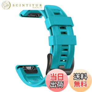 �y���������z[YOCAHU] QuickFit 22 mm �o���h �����p for GARMIN(�K�[�~��) Fenix 7 Pro Solar/Approach S70 47 mm/Forerunner 965 �Ή� �X�g���b�v �V���R�� �x���g �_�炩�� �h���� �K�[�~�� �p �����o���h (sky blue)