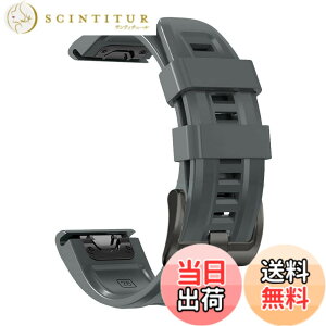 �y���������z[YOCAHU] QuickFit 22 mm �o���h �����p for GARMIN(�K�[�~��) Fenix 7 Pro Solar/Approach S70 47mm/Forerunner 965 �Ή� �X�g���b�v �V���R�� �x���g �_�炩�� �h���� �K�[�~�� �p �����o���h (Charcoal)