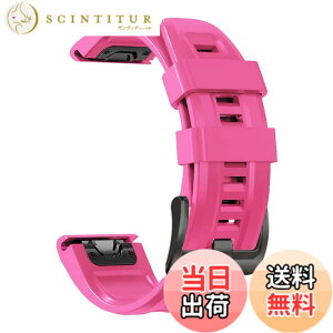 �y���������z[YOCAHU] QuickFit 22 mm �o���h �����p for GARMIN(�K�[�~��) Fenix 7 Pro Solar/Approach S70 47mm/Forerunner 965 �Ή� �X�g���b�v �V���R�� �x���g �_�炩�� �h���� �K�[�~�� �p �����o���h (pink)