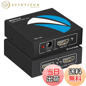 �y���������zMovcle HDMI ���z�� 1����2�o�� HDMI �X�v���b�^�[ 1����2�o�� ���z�� 2��ʓ����o�� �I�[�f�B�I���� 4Kx2K/1080P�Ή� 3D���o���� HDMI�[�q ���� HDMI ���z�@ �����o�� PS4/Xbox/HDTV/DVD �v���W�F