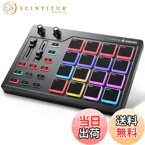 �y���������zDonner MIDI�R���g���[���[ 16�p�b�h USB Type-c ���y���� �o�b�N���C�g�t�� ���{��戵������ STARRYPAD