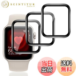 �y���������z�y3���Z�b�g�z �Ή� Apple Watch Series 4 / 5 / 6 / SE 40mm �t�B���� �K���X�t�B���� 3�� PET������ �Y�f�@�� �����ߗ� �p �A�b�v���E�H�b�` series SE �ی�t�B���� 3D�ȖʃJ�o�[ �Ή� 40mm Apple