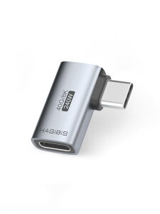 �y���������zHagibis USB-C L���^�A�_�v�^�[�b240W PD�}���[�d & 40Gbps�f�[�^�]���b8K�f���o�͑Ή� USB4/Thunderbolt�݊��bMacBook Pro/Steam Deck/Switch/ROG Ally/iPhone 15 Pro Max�Ή� (�T�C�hL�^�C�v)