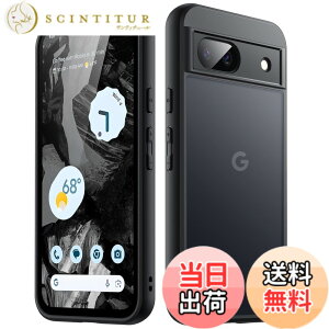 �y���������zJETech �}�b�g�P�[�X Google Pixel 8a 6.1�C���` 2024�p �����^ �������}�b�g���w�ʕی�J�o�[ �w��h�~ (�u���b�N)