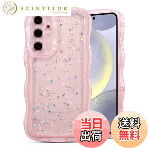 �y���������zQLTYPRI Galaxy S24 �P�[�X �N���A TPU �J�o�[ �E�F�[�u ������� �؍� ���� �E�F�[�u �O���b�^�[ ���� ���^ �y�� �ϏՌ� ����~�� (SC-51E / SCG25) �X�}�z�P�[�X ���C�����X�[�d�Ή� �X