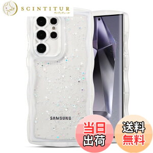 �y���������zQLTYPRI Galaxy S24 Ultra �P�[�X �N���A TPU �J�o�[ �E�F�[�u ������� �؍� ���� �E�F�[�u �O���b�^�[ ���� ���^ �y�� �ϏՌ� ����~�� (SC-52E / SCG26) �X�}�z�P�[�X ���C�����X�[�d�Ή�