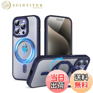 �y���������zQUEASON�yiPhone 15ProMax �p MagSafe�Ή� �P�[�X�z360°��]�X�^���h ���C�����X�[�d�Ή� ��phone15pro max �p �P�[�X �����O�t�� �ČRMIL�K�i iphone15�v���}�b�N�X �p �X�}�z�P�[�X magsafe ����