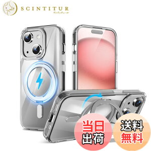 �y���������zQUEASON�yiPhone 15Plus �p MagSafe�Ή� �P�[�X�z360°��]�X�^���h ���C�����X�[�d�Ή� ��phone15plus �p �P�[�X �����O�t�� �ČRMIL�K�i iphone15�v���X �p �X�}�z�P�[�X magsafe �������� �����h