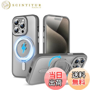 �y���������zQUEASON�yiPhone 15ProMax �p MagSafe�Ή� �P�[�X�z360°��]�X�^���h ���C�����X�[�d�Ή� ��phone15pro max �p �P�[�X �����O�t�� �ČRMIL�K�i iphone15�v���}�b�N�X �p �X�}�z�P�[�X magsafe ����
