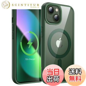 �y���������zJETech iPhone 13 mini 5.4�C���`�p �}�O�l�b�g �P�[�X MagSafe�ɑΉ� �Ռ��z�� �o���p�[�J�o�[ �\���b�h�J���[�}�b�gTPU�t���[�� �����h�~ �N���A�o�b�N (�O���[��)