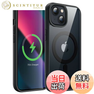 �y���������zJETech iPhone 13 mini 5.4�C���`�p �}�O�l�b�g �P�[�X MagSafe�ɑΉ� �Ռ��z�� �o���p�[�J�o�[ �\���b�h�J���[�}�b�gTPU�t���[�� �����h�~ �N���A�o�b�N (�u���b�N)
