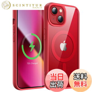 �y���������zJETech iPhone 13 mini 5.4�C���`�p �}�O�l�b�g �P�[�X MagSafe�ɑΉ� �Ռ��z�� �o���p�[�J�o�[ �\���b�h�J���[�}�b�gTPU�t���[�� �����h�~ �N���A�o�b�N (���b�h)