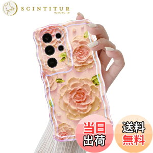 �y���������zQLTYPRI Galaxy S24 Ultra �P�[�X �M�����N�V�[S24 Ultra �P�[�X SC-52E SCG27 TPU �J�o�[ �E�F�[�u ������� �؍� ���� �ԕ� ���^ �y�� �ϏՌ� �X�}�z�P�[�X ���C�����X�[�d�Ή� �X�g���b�v