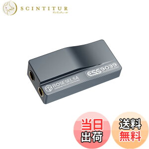 �y���������zHiFiGo ROSESELSA RS9039 �|�[�^�u�� DAC �A���v�AES9039Q2M �`�b�v�� DSD256 �𓋍ڂ��� 3.5mm ����� 4.4mm �o�͗p�w�b�h�t�H���A���v (Type-C+ ���C�g�j���O�P�[�u��)