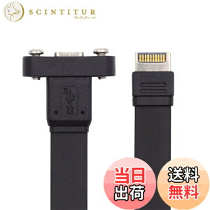 �y���������zxiwai USB 3.2 �����f�[�^�P�[�u�� 20Gbps IDC Type-E 20�s�� - USB-C Type-C���X�t�����g�p�l���w�b�_�[�A�_�v�^�[�R�[�h 1.6�t�B�[�g �t���L�V�u���t���b�gFPC�f�U�C�� SSD HDD �d�b �^�u���b