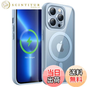 �y���������zJETech iPhone 13 Pro 6.1�C���`�p �}�O�l�b�g �P�[�X MagSafe�ɑΉ� �Ռ��z�� �o���p�[�J�o�[ �\���b�h�J���[�}�b�gTPU�t���[�� �����h�~ �N���A�o�b�N (�V�G�� �u���[)